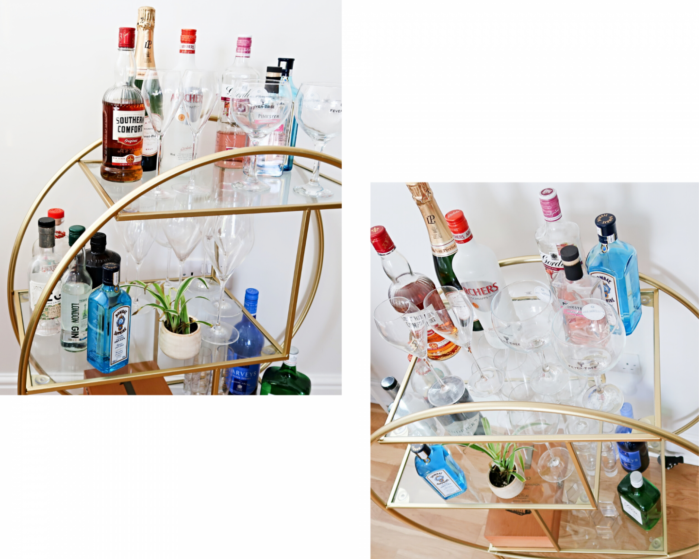 Gold Drinks Trolley