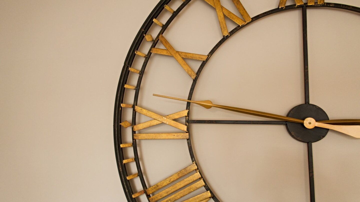 Black & Gold Clock