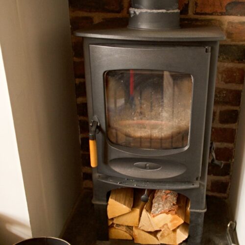 Log Burning Fireplace